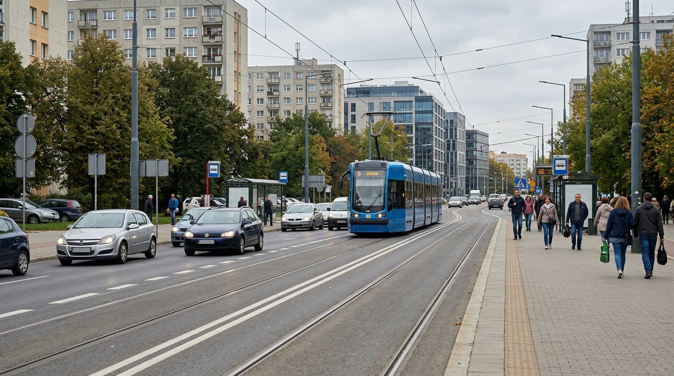 Utrudnienia w ruchu na ul. Strzegomskiej po zderzeniu z tramwajem