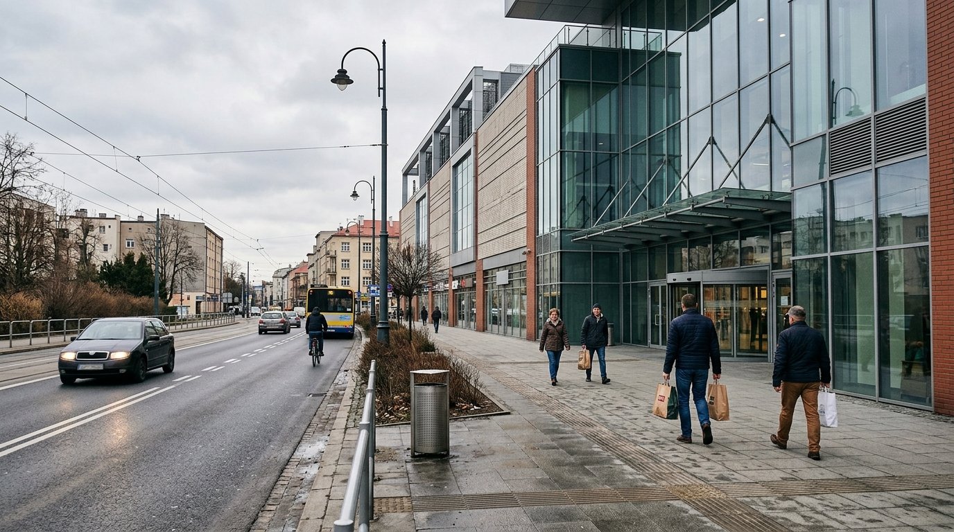 Interwencja policji w galerii handlowej przy ul. Mostowej