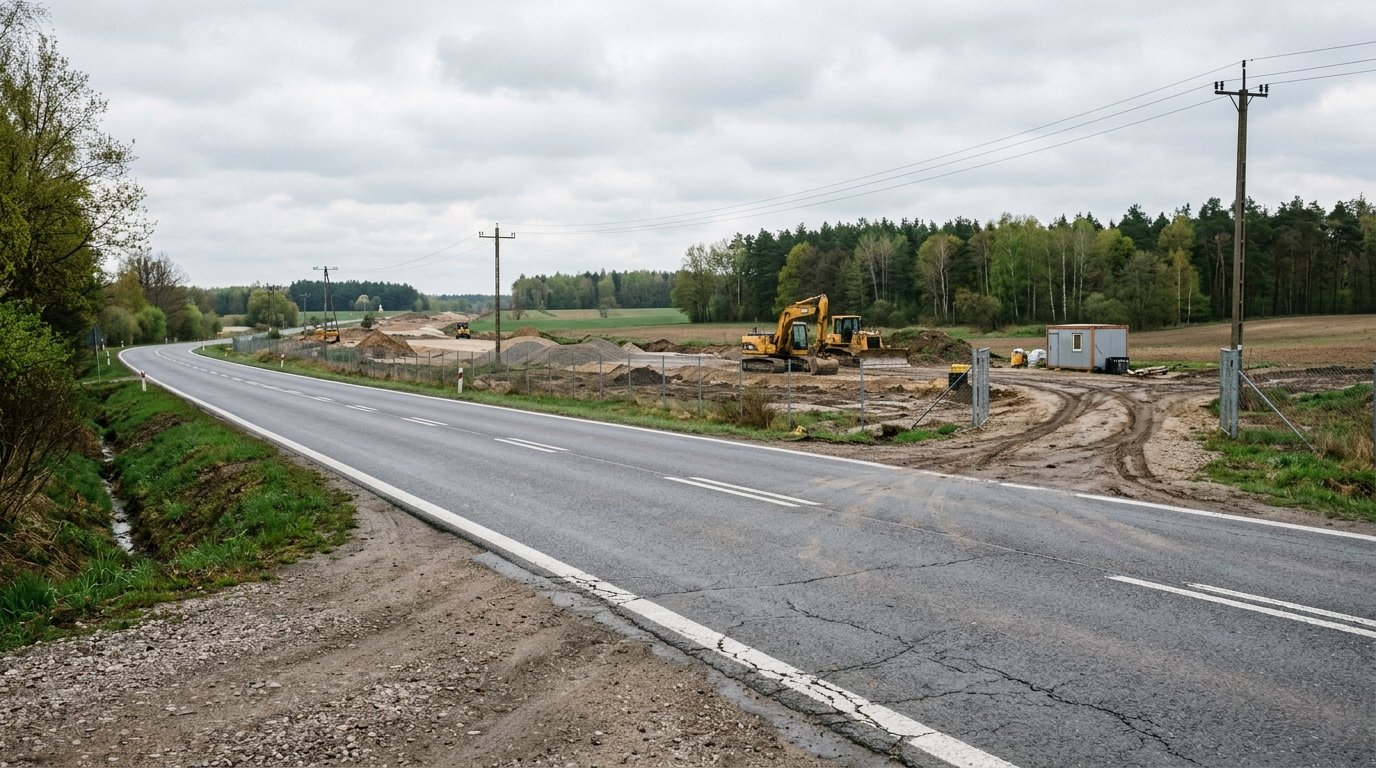 Kradzieże paliwa na budowie trasy S6. Sprawcę zatrzymał policjant po służbie