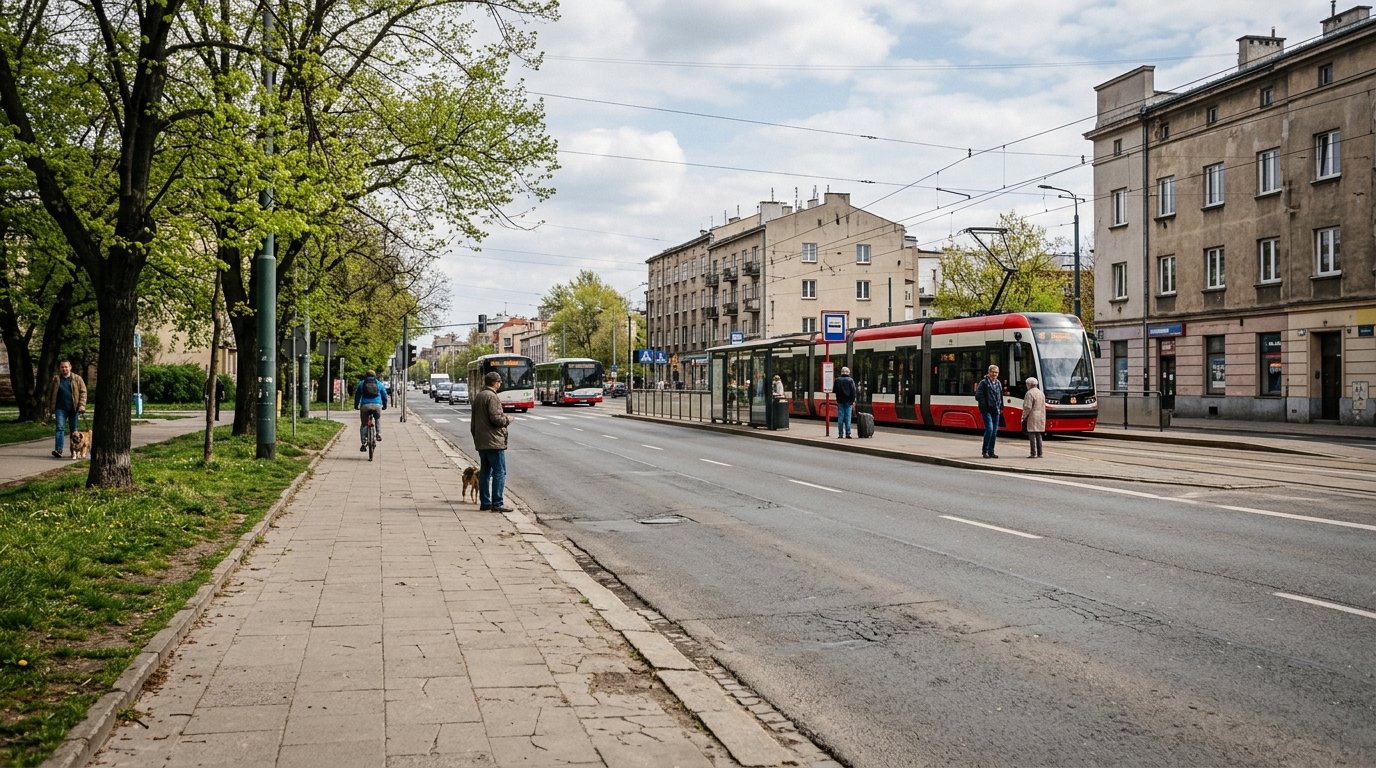 Kraków planuje budowę ścieżki rowerowej przy węźle SKA Podgórze