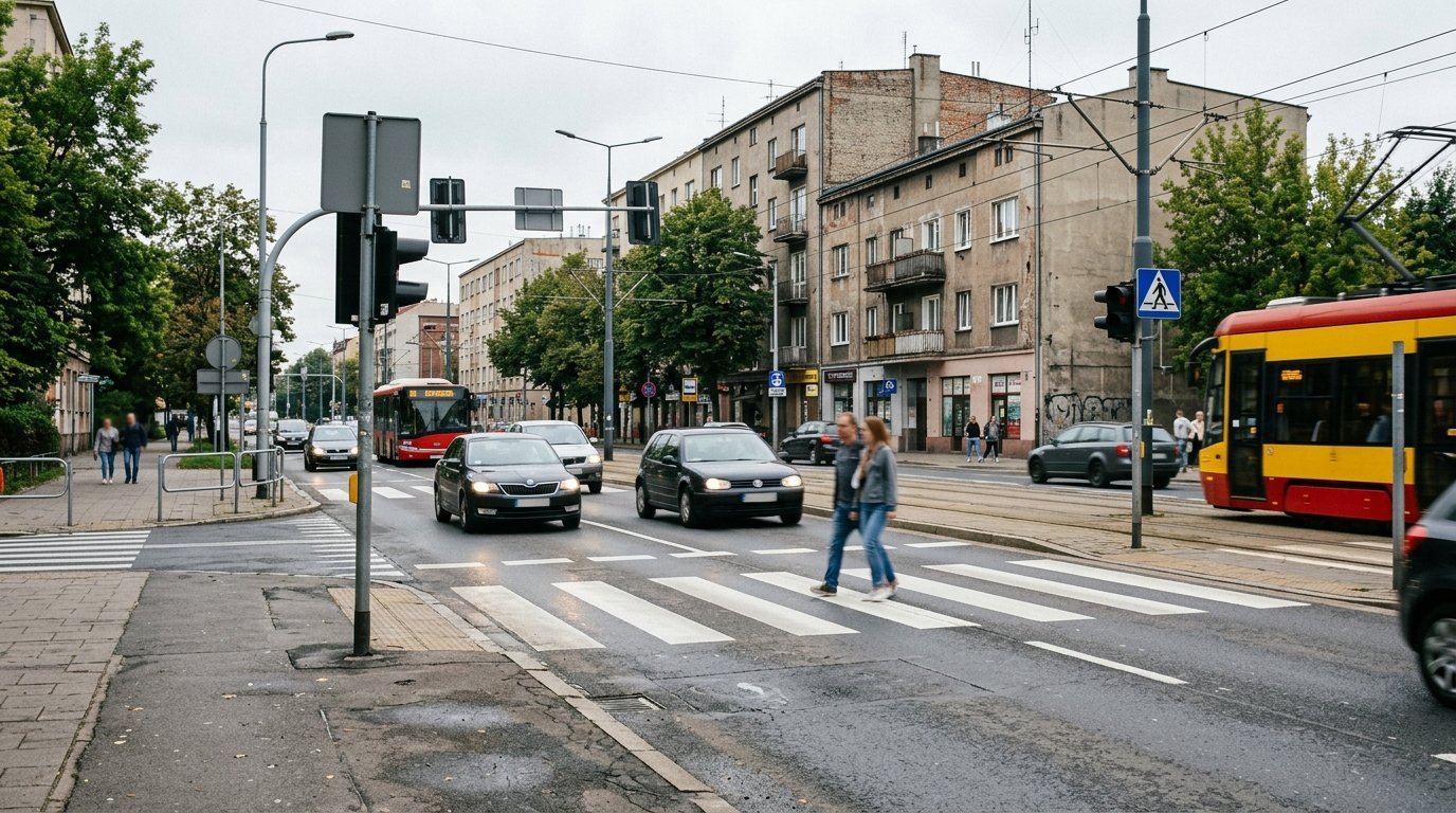 Podsumowanie działań „Bezpieczny Pieszy” w Katowicach