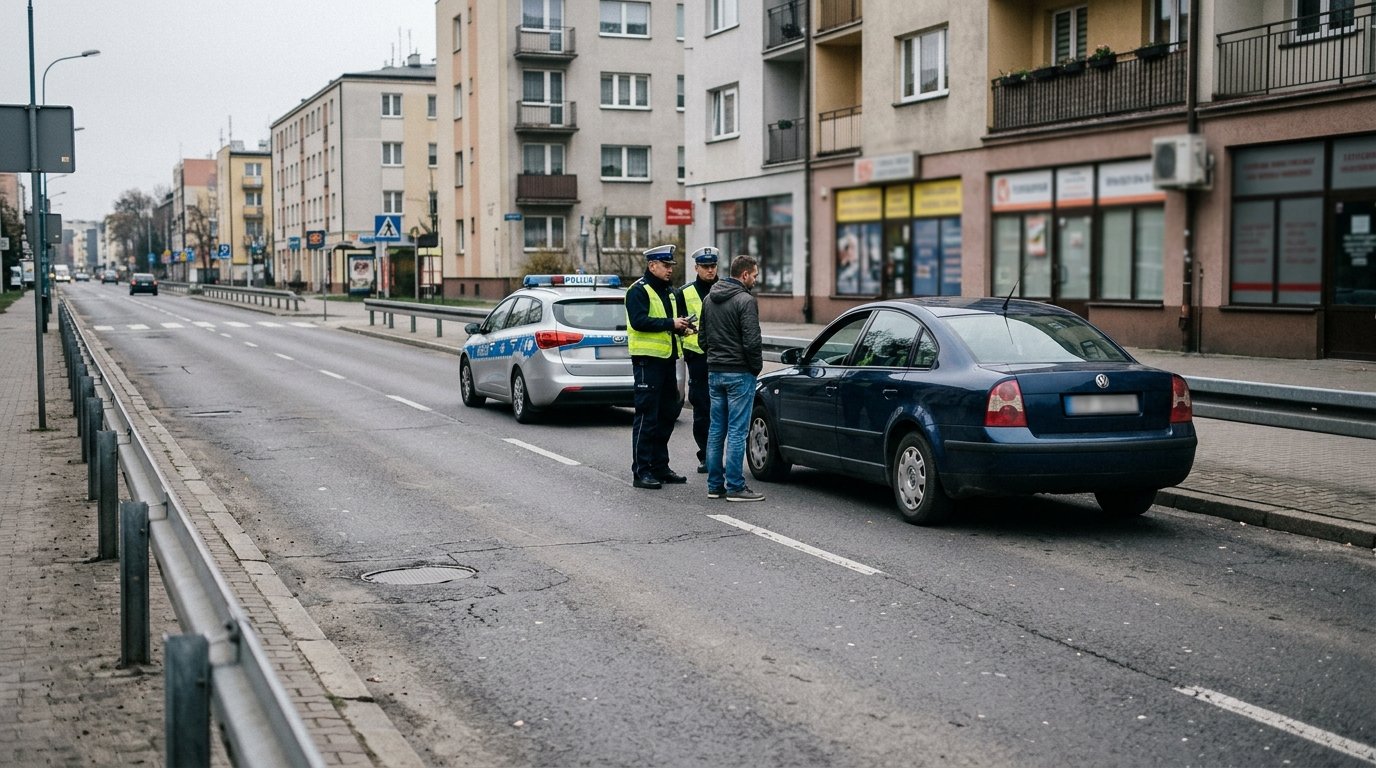Zatrzymanie kierowcy w Bielsku-Białej: złamał sądowy zakaz i prowadził pod wpływem środków odurzających
