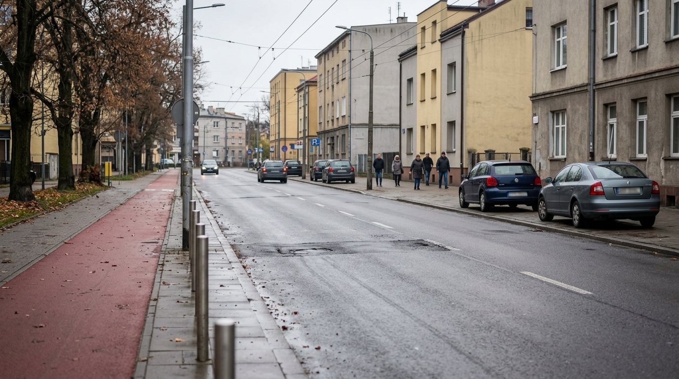 Utrudnienia dla pieszych i rowerzystów na ulicach Babiogórskiej i Szarotki
