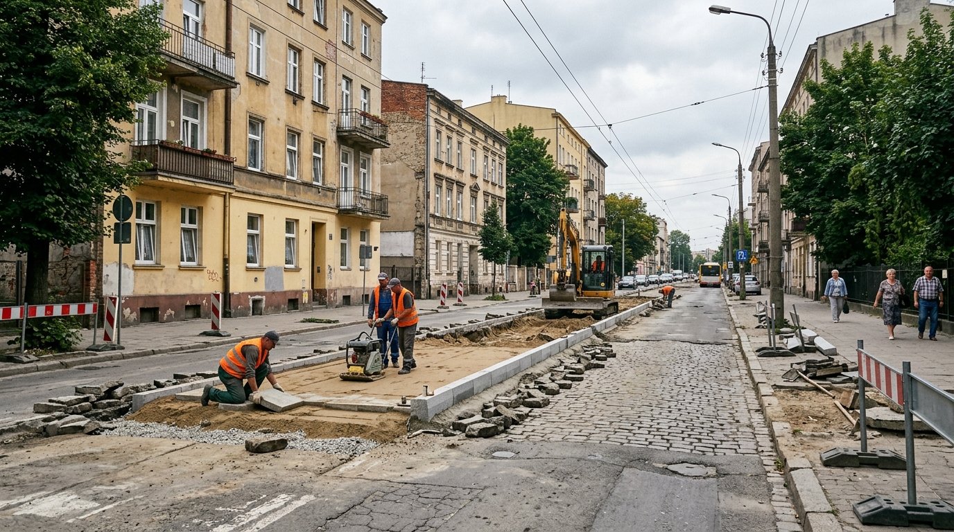 Modernizacja ulicy Rolniczej w Łodzi: szczegóły prac drogowych