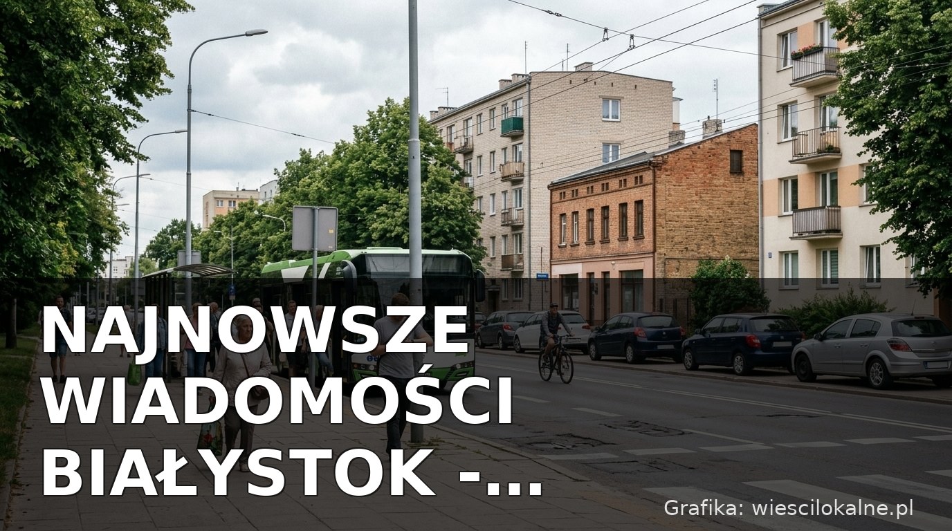 Najnowsze wiadomości Białystok – Poniedziałek 13.07.2026