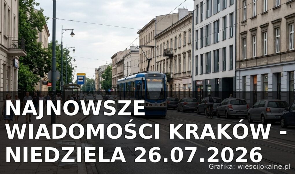 Najnowsze wiadomości Kraków – Niedziela 26.07.2026