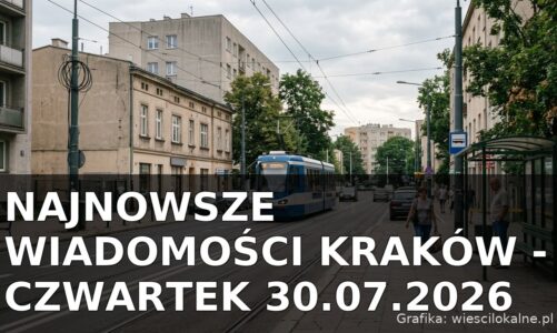 Najnowsze wiadomości Kraków – Czwartek 30.07.2026