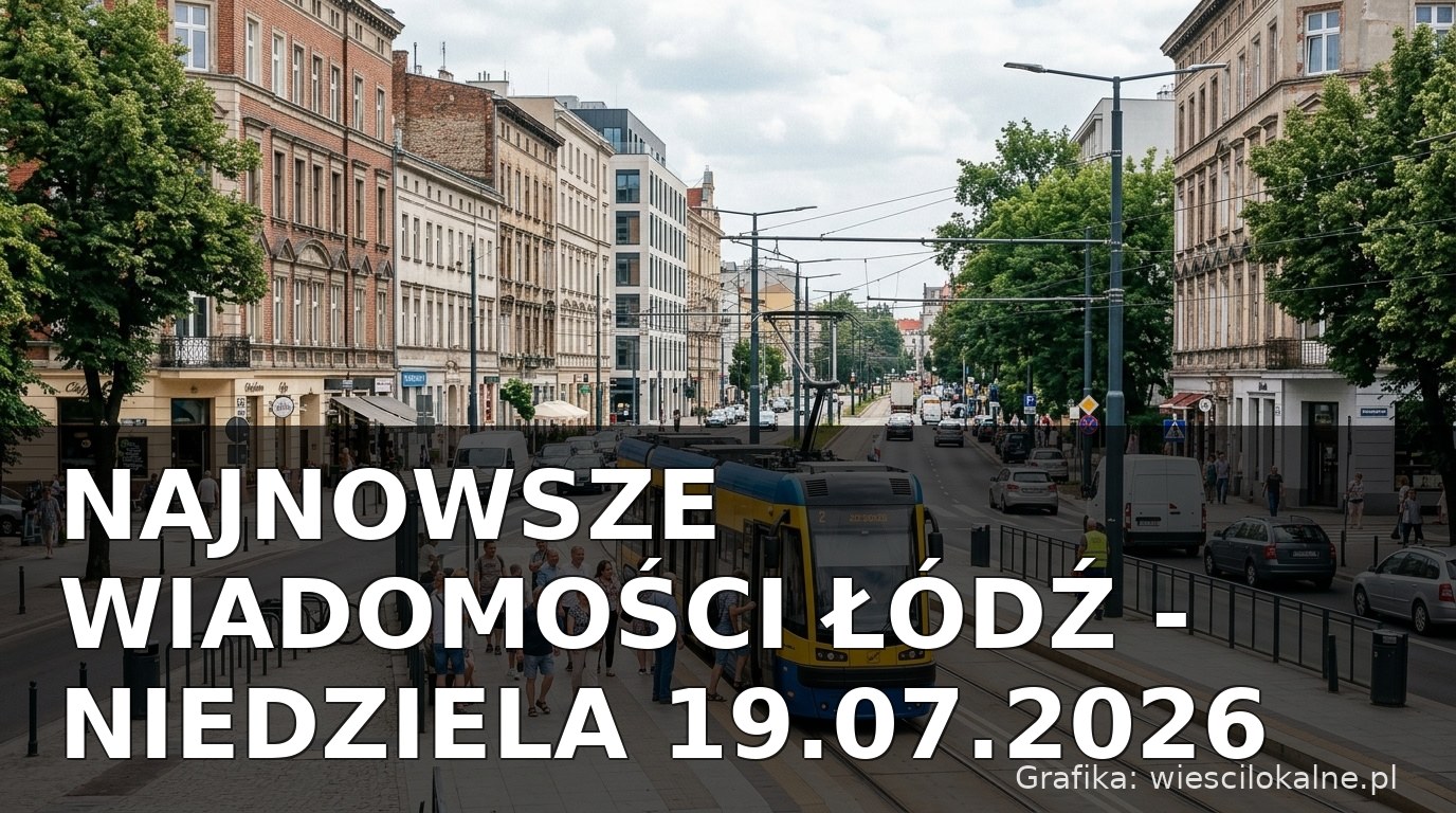 Najnowsze wiadomości Łódź – Niedziela 19.07.2026