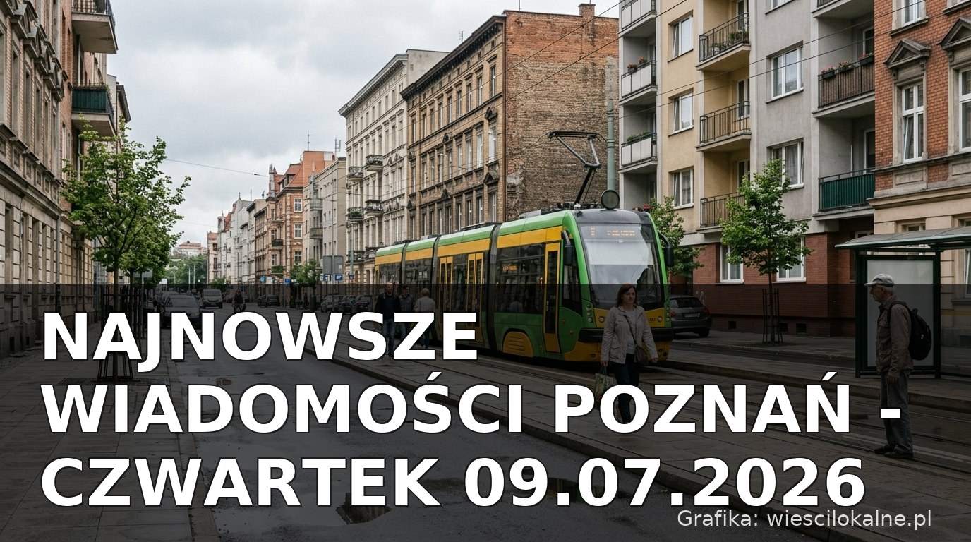 Najnowsze wiadomości Poznań – Czwartek 09.07.2026