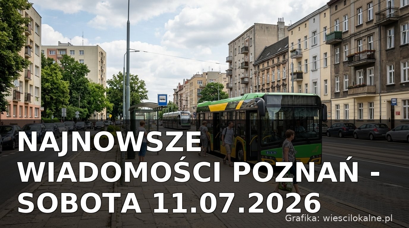 Najnowsze wiadomości Poznań – Sobota 11.07.2026