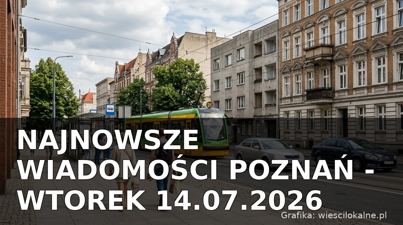 Najnowsze wiadomości Poznań – Wtorek 14.07.2026