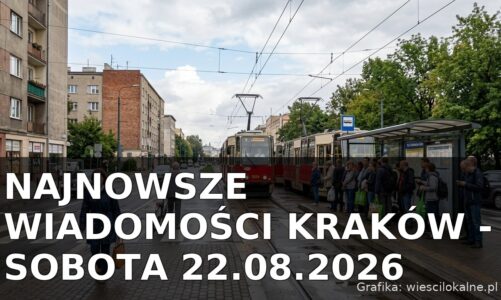 Najnowsze wiadomości Kraków – Sobota 22.08.2026