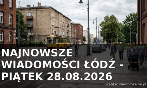 Najnowsze wiadomości Łódź – Piątek 28.08.2026