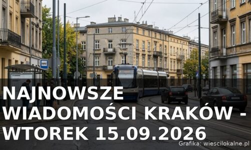 Najnowsze wiadomości Kraków – Wtorek 15.09.2026