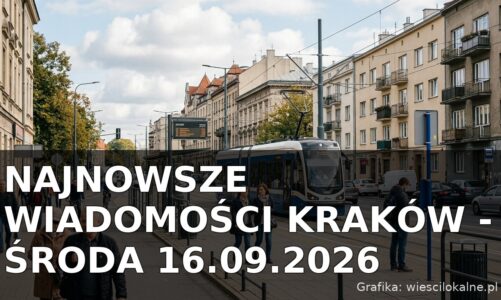 Najnowsze wiadomości Kraków – Środa 16.09.2026