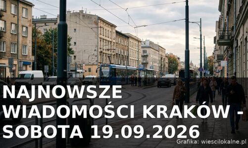 Najnowsze wiadomości Kraków – Sobota 19.09.2026