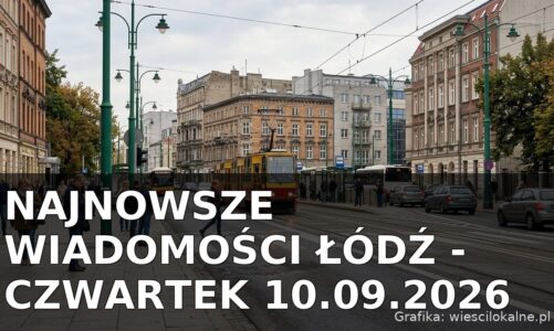 Najnowsze wiadomości Łódź – Czwartek 10.09.2026