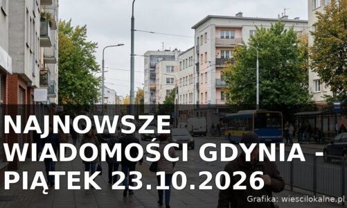 Najnowsze wiadomości Gdynia – Piątek 23.10.2026
