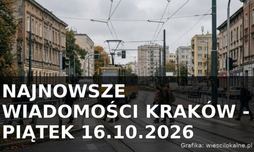 Najnowsze wiadomości Kraków – Piątek 16.10.2026