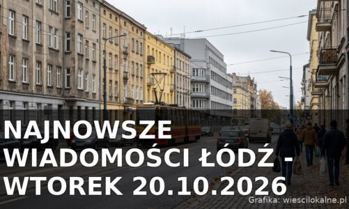 Najnowsze wiadomości Łódź – Wtorek 20.10.2026