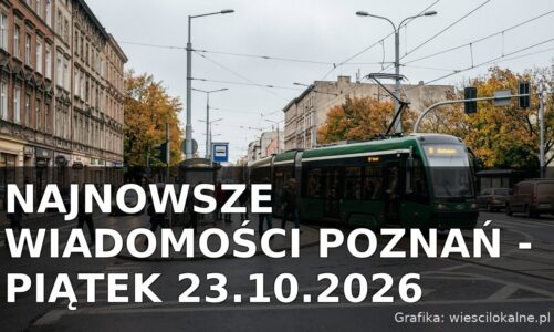 Najnowsze wiadomości Poznań – Piątek 23.10.2026