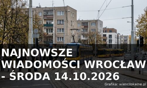 Najnowsze wiadomości Wrocław – Środa 14.10.2026