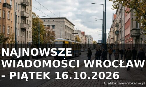Najnowsze wiadomości Wrocław – Piątek 16.10.2026